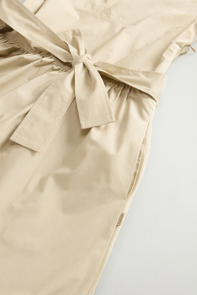POPLIN SHORT DRESS Beige photo 6 | Woolrich