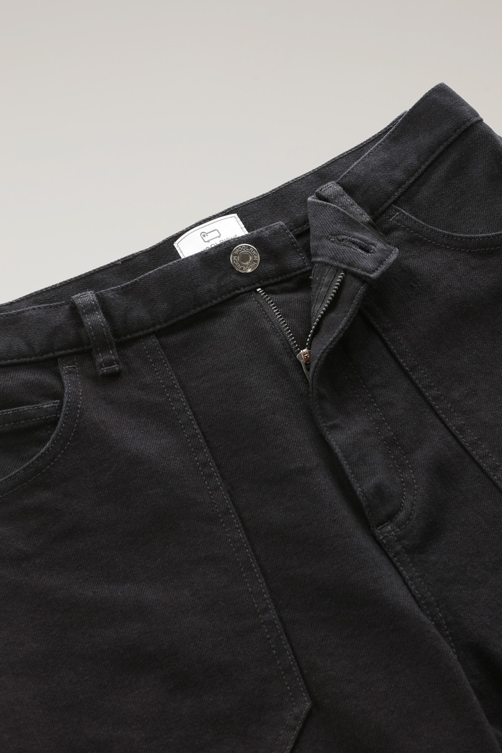 Denim Pants in Cotton Black photo 2 | Woolrich