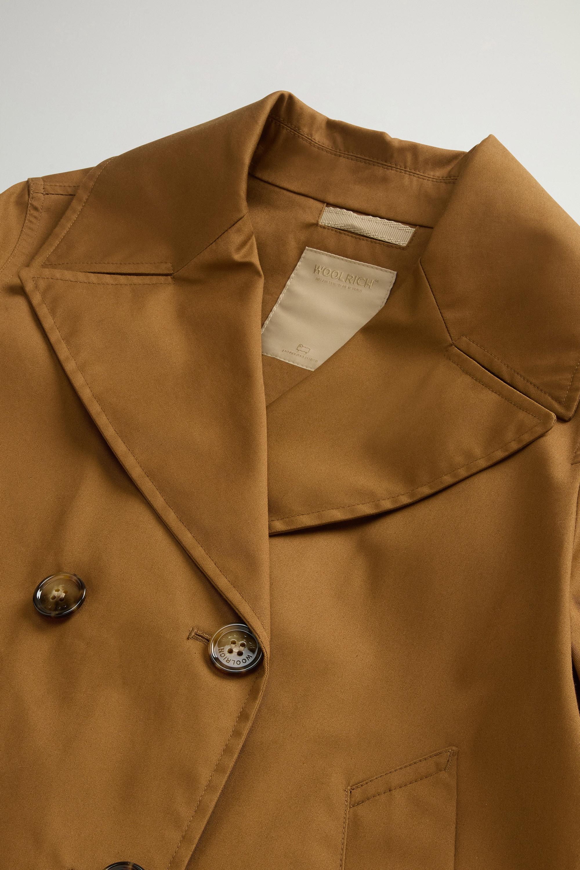 TECH COTTON PEACOAT Brown photo 6 | Woolrich
