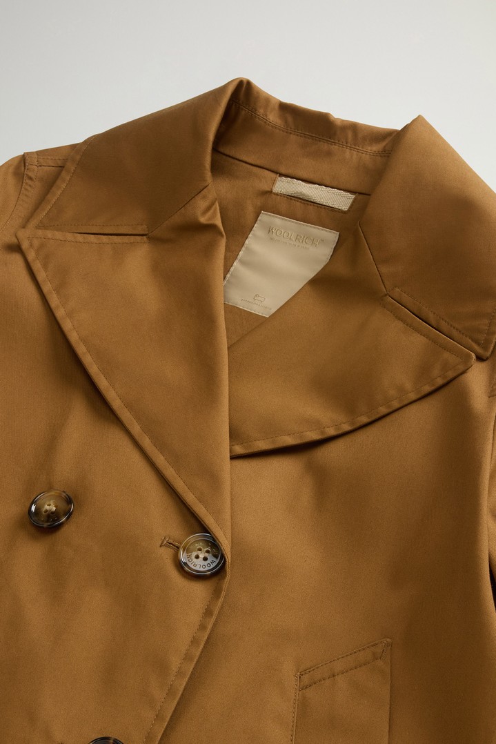TECH COTTON PEACOAT Brown photo 6 | Woolrich