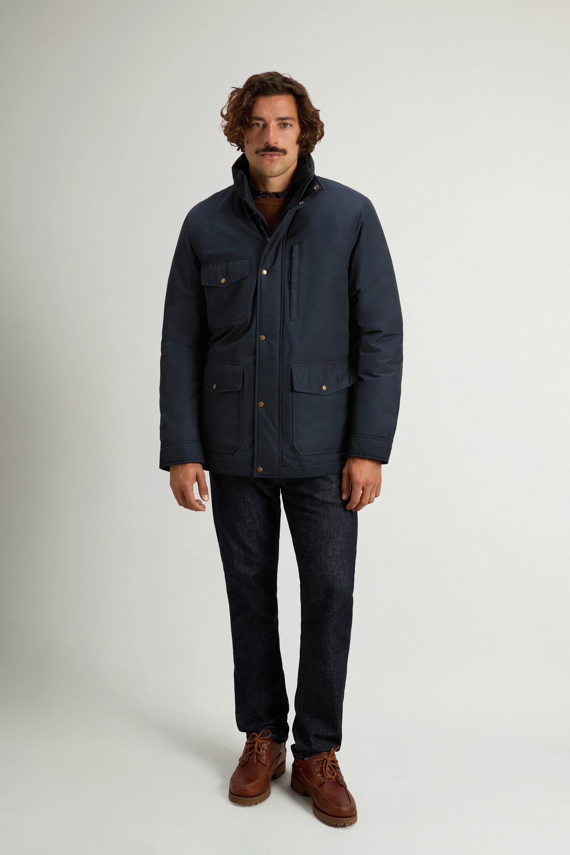 Mountain Jacket in Ramar Cloth Blue photo 1 | Woolrich