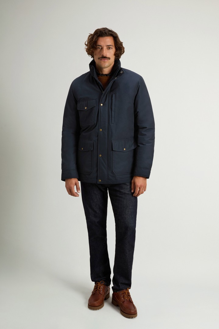 Mountain Jacket in Ramar Cloth Blue photo 2 | Woolrich