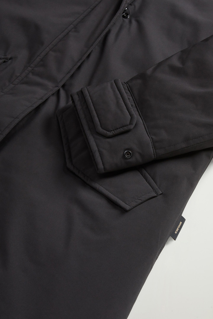 Long Cloud Jacket with Foldaway Hood Black photo 7 | Woolrich