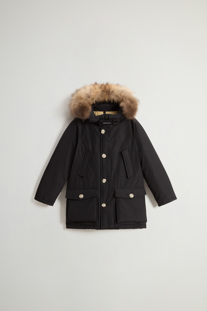 Boy's Arctic Parka in Ramar Cloth with Detachable Fur Black photo 1 | Woolrich
