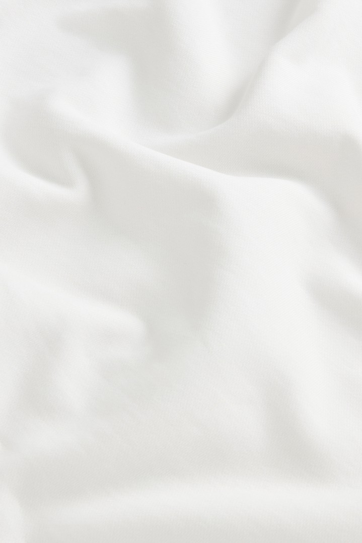 Hoodie in Pure Cotton with Macro Logo on the Back White photo 7 | Woolrich