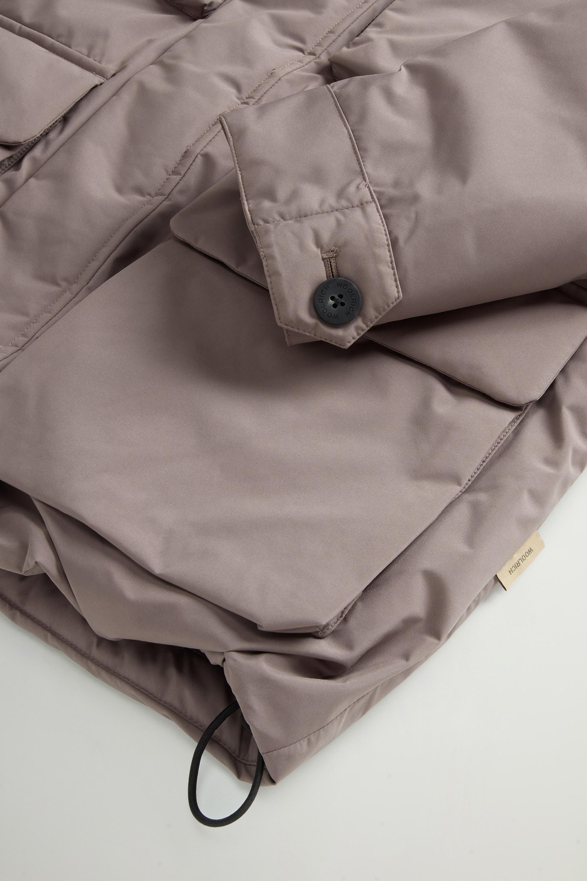 Cloud Jacket with Stand-Up Collar Brown photo 7 | Woolrich