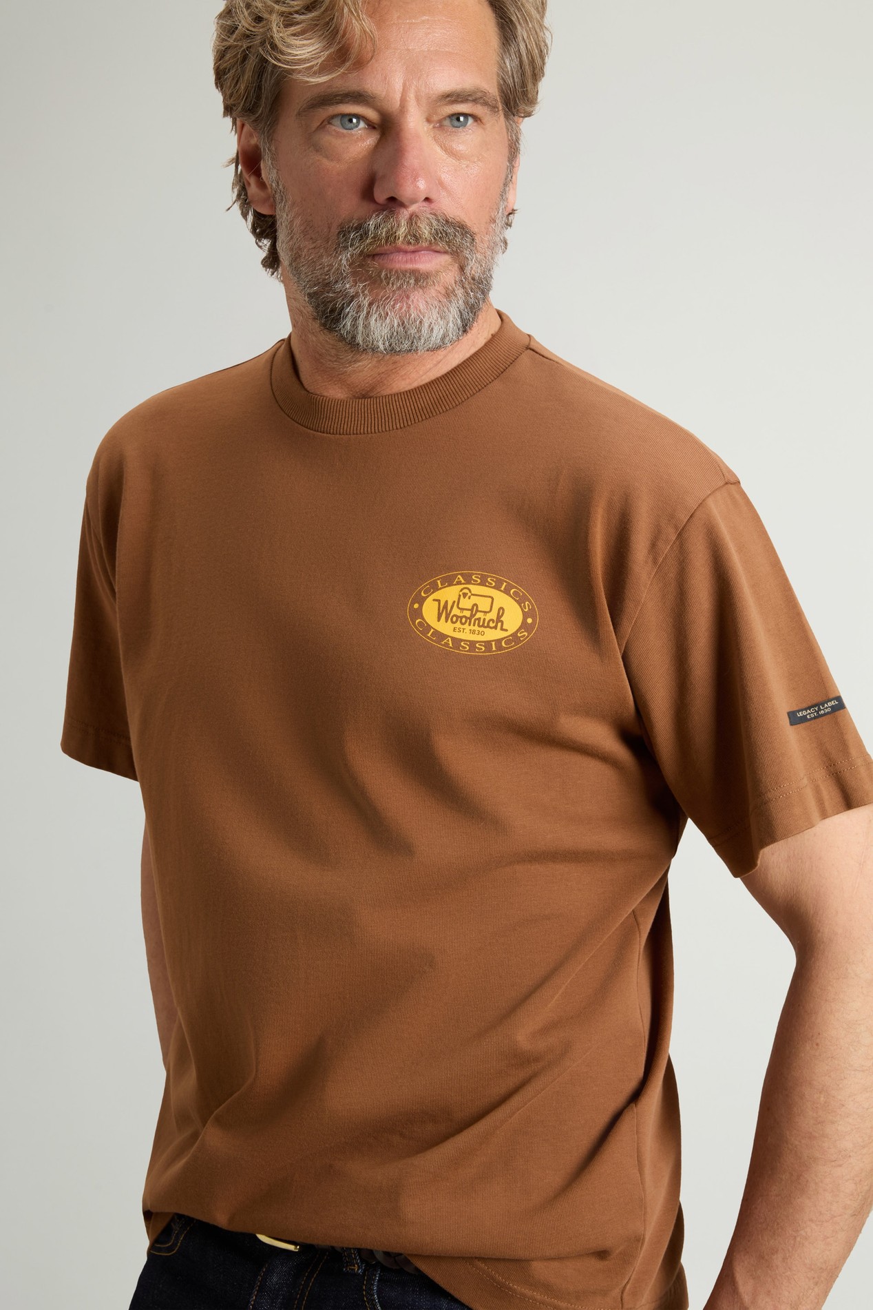 HEAVY JERSEY GRAPHIC T-SHIRT Bruin photo 4 | Woolrich