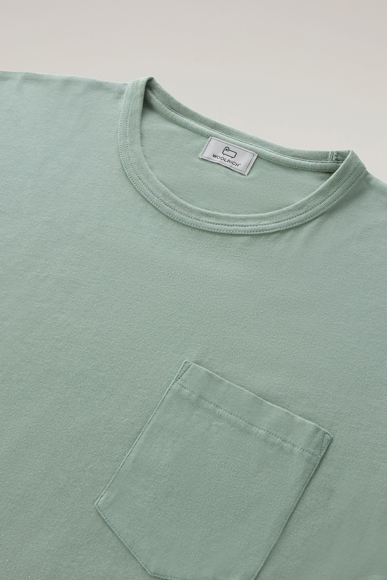 Safari t-shirt in pure cotton Green photo 2 | Woolrich