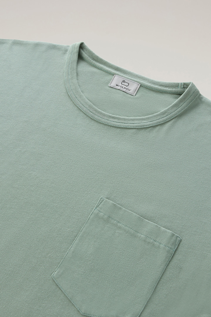 Safari t-shirt in pure cotton Green photo 2 | Woolrich