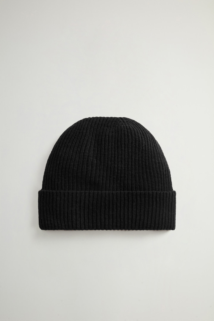 Beanie in Wool Blend Black photo 2 | Woolrich