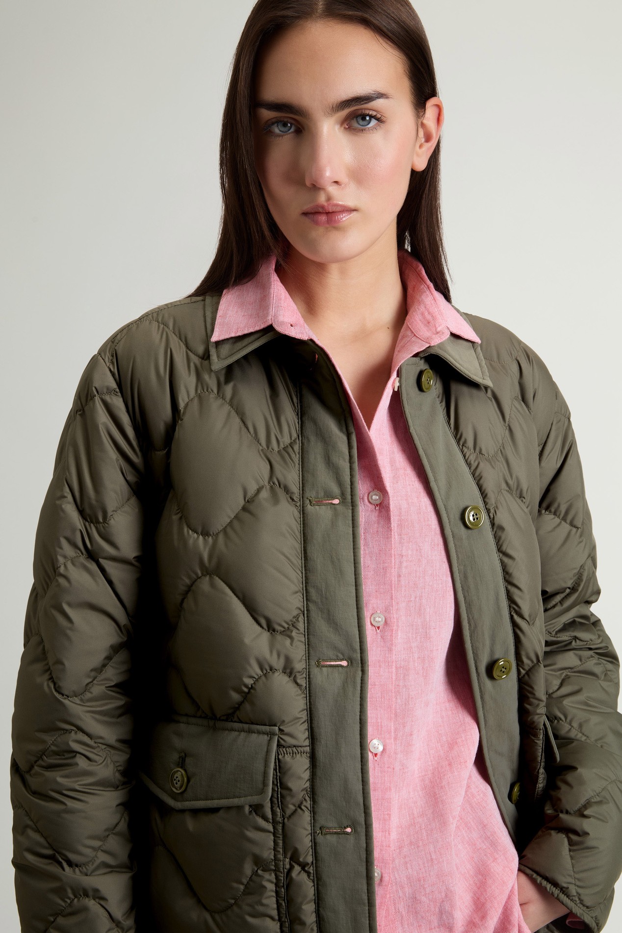 Quilted Microfiber Heritage Jacket Green photo 4 | Woolrich