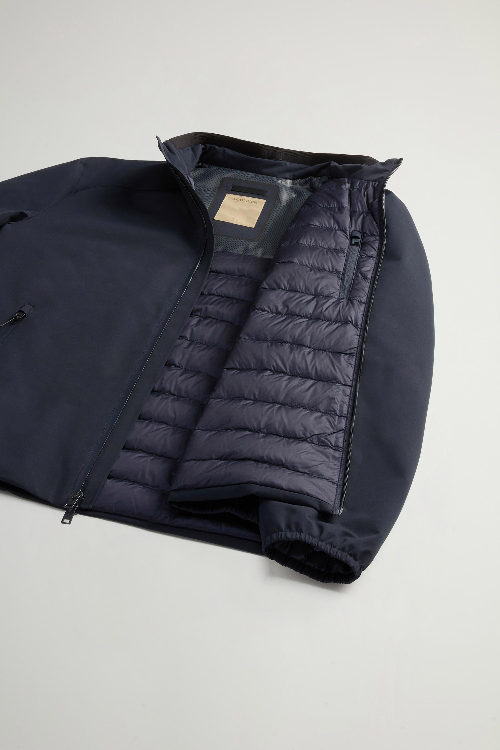 Padded Sailing Bomber Jacket in Two-Layered Fabric Blue photo 9 | Woolrich