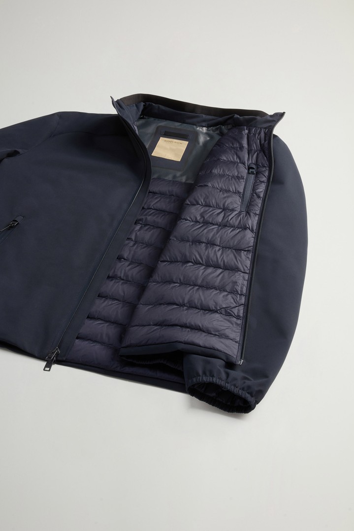 Padded Sailing Bomber Jacket in Two-Layered Fabric Blue photo 9 | Woolrich