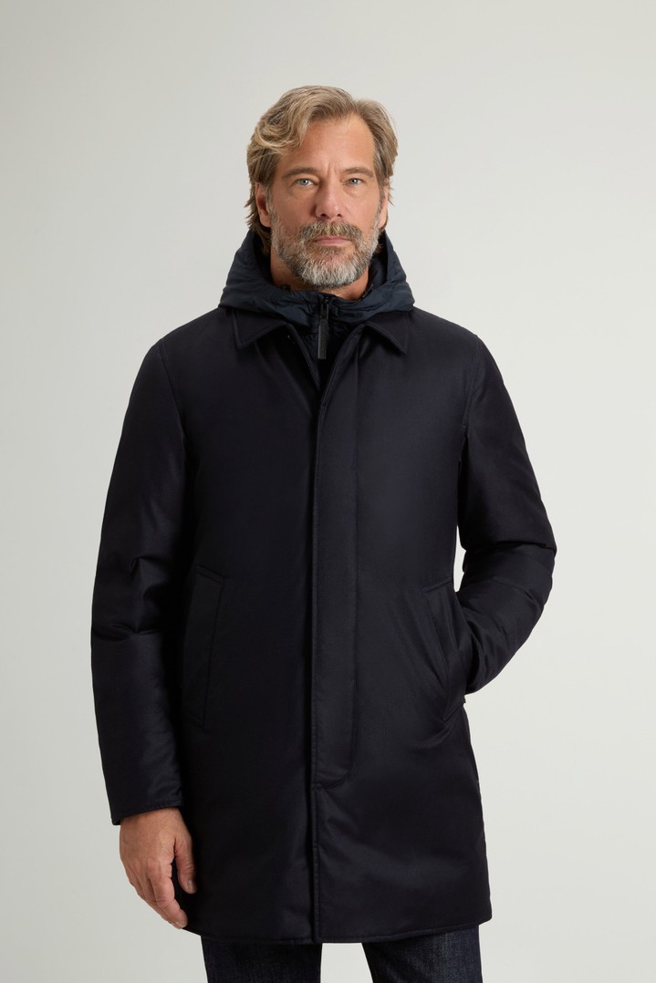 LP WOOL SILK 2IN1 COAT Blue photo 1 | Woolrich