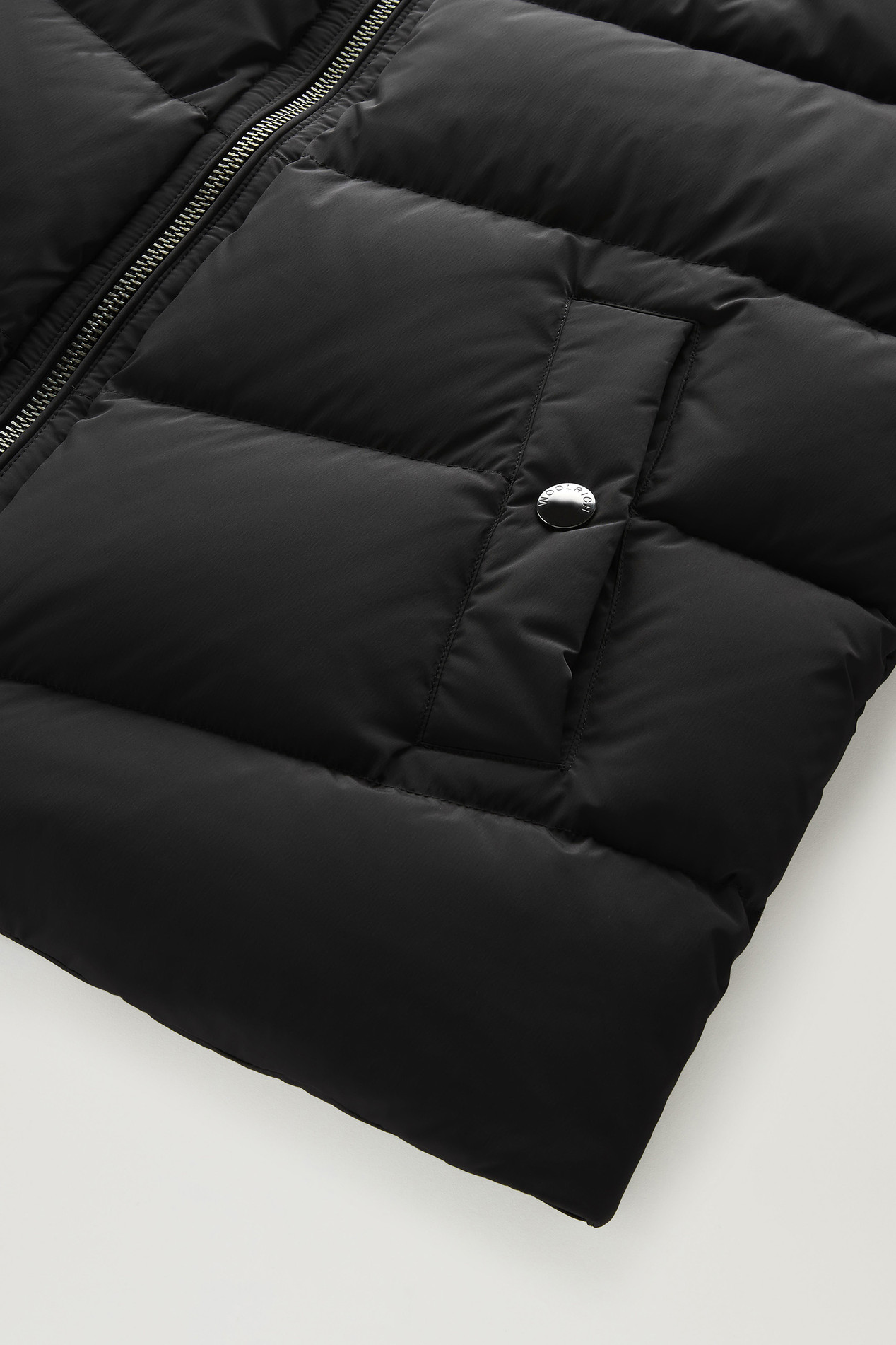 Premium Padded Vest in Stretch Nylon Black photo 4 | Woolrich