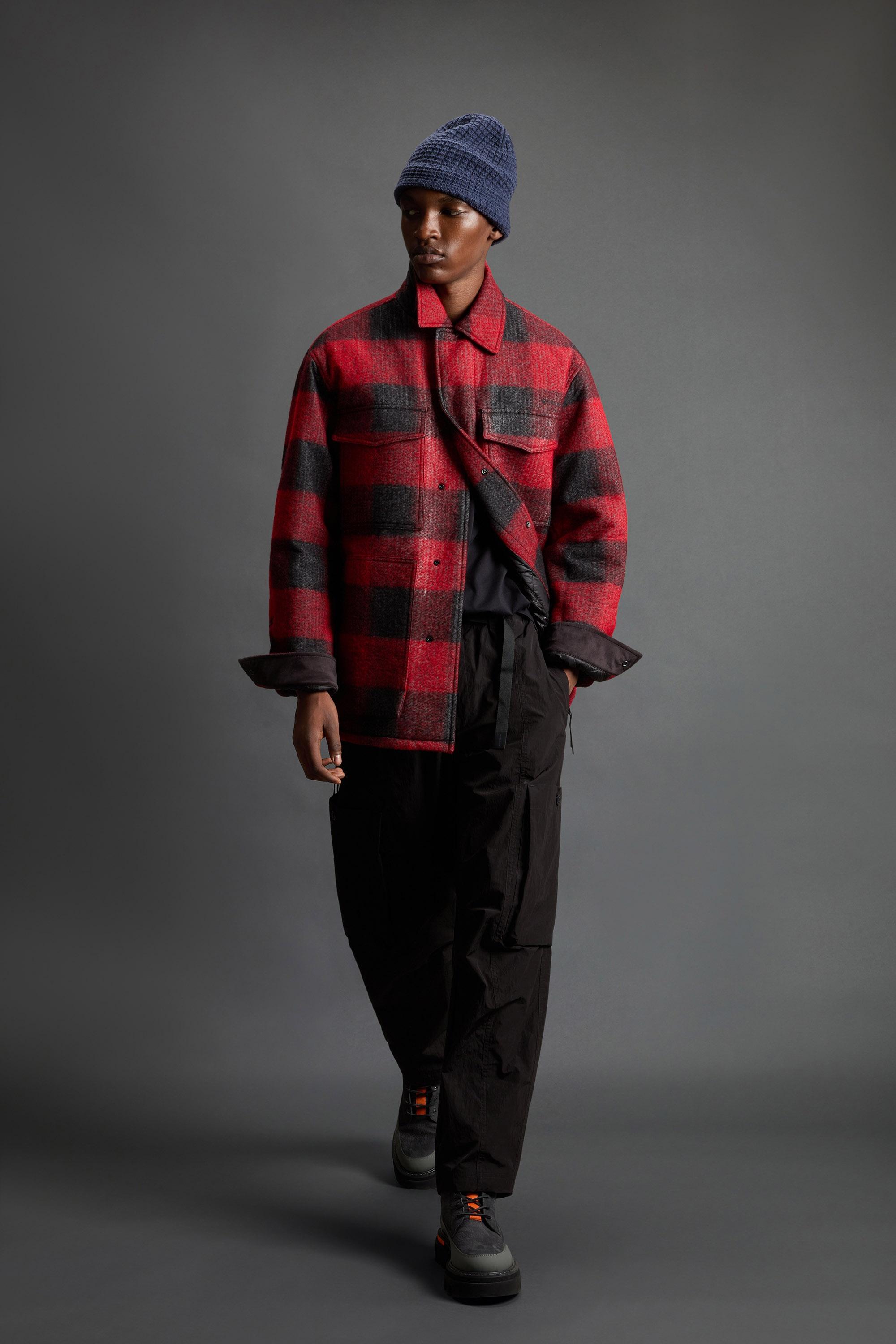 Overshirt in Italian Wool Blend with Checked Pattern by Todd Snyder Red photo 1 | Woolrich