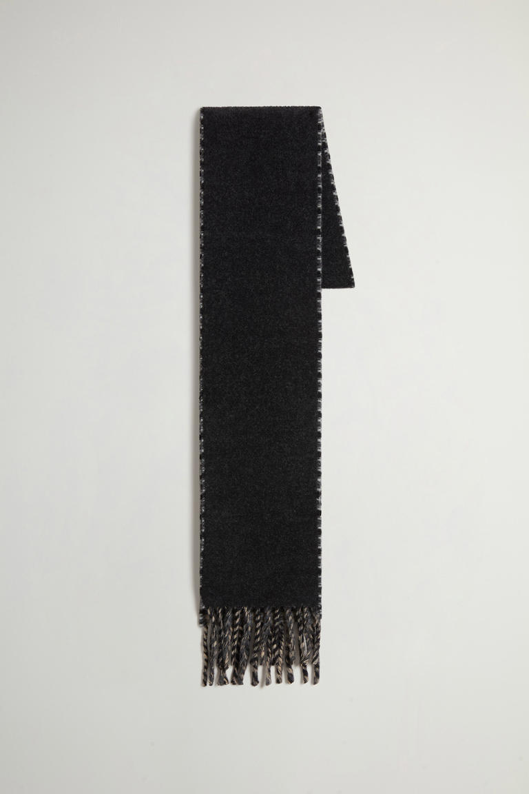 Sjaal van zuivere wol met geruit patroon Grijs photo 1 | Woolrich