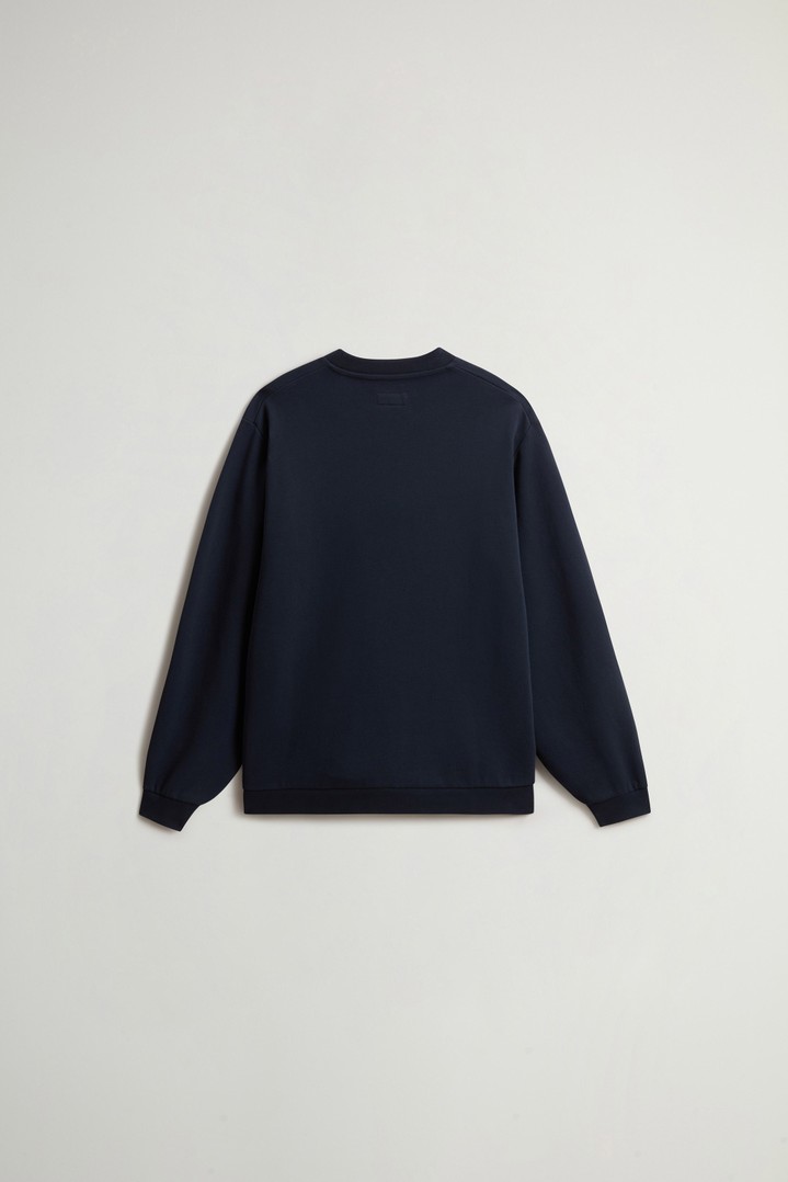 LOGO CREWNECK Blue photo 2 | Woolrich