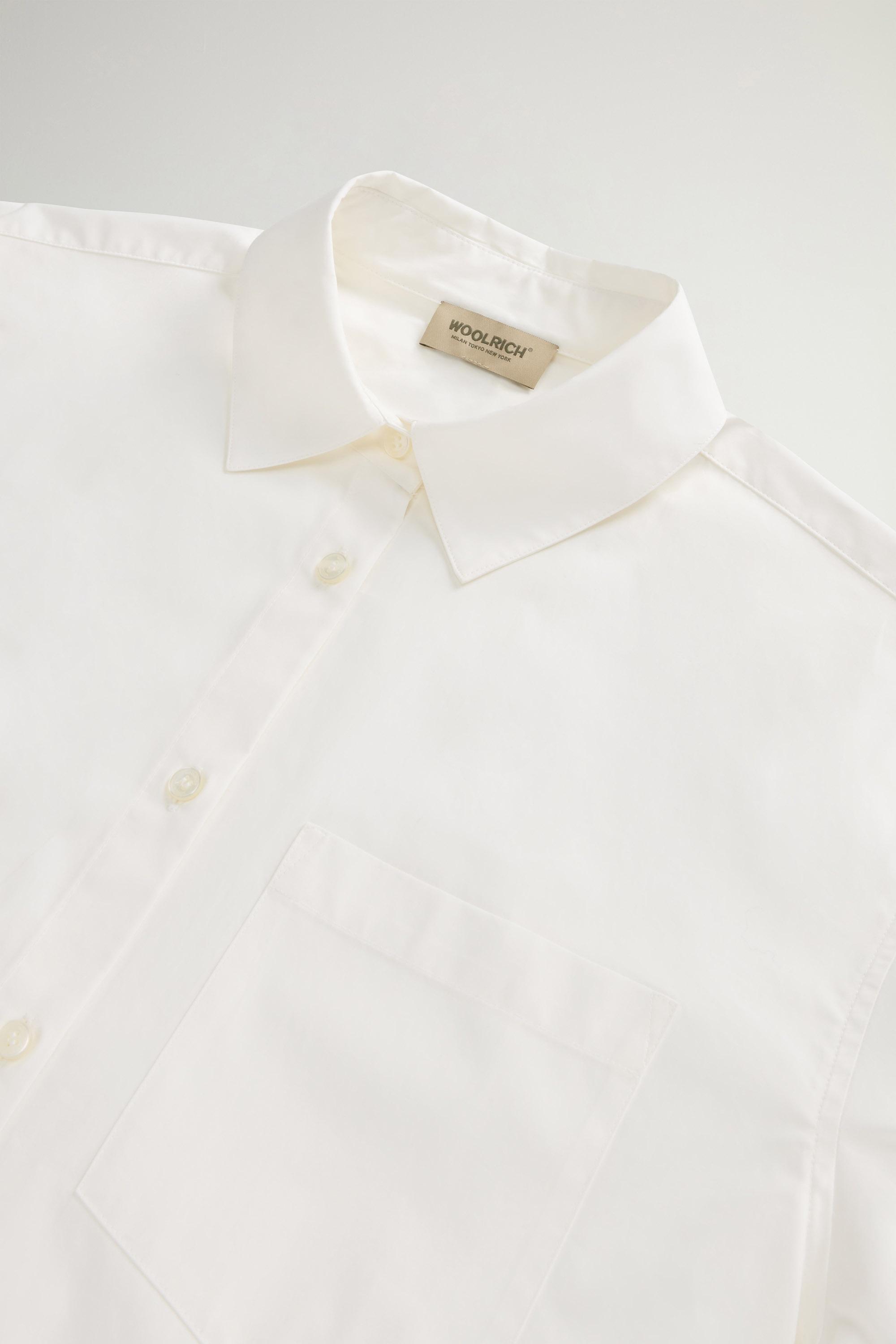 COTTON POPLIN BOYFRIEND SHIRT White photo 6 | Woolrich
