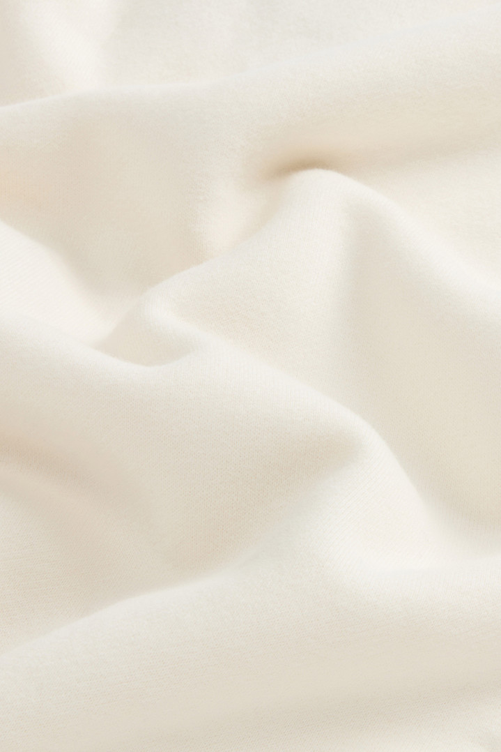 Teen Boys’ Crewneck Sweatshirt in Brushed Pure Cotton White photo 7 | Woolrich