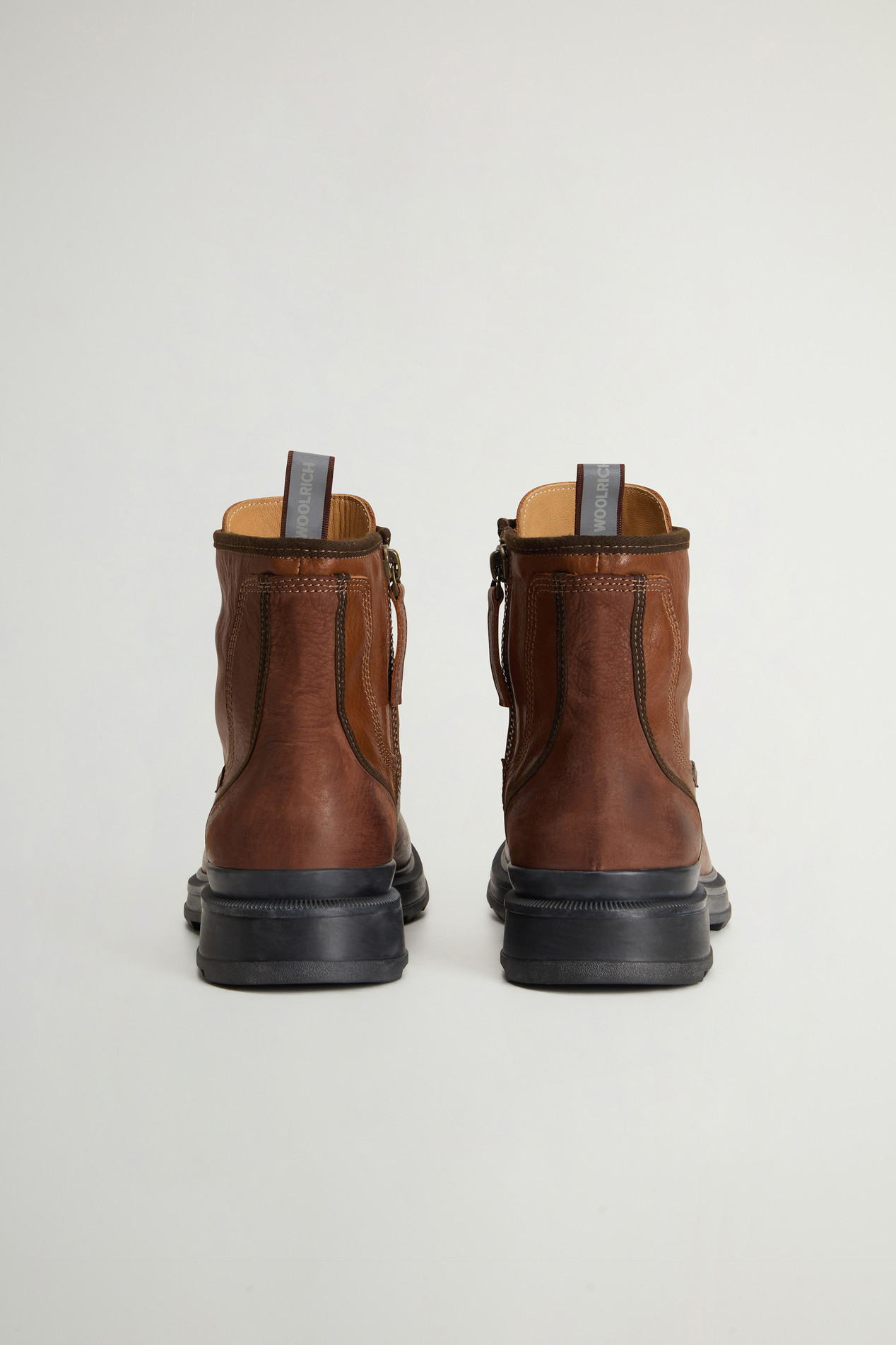 Grove Lace-Up Boots in Cowhide Leather Brown photo 3 | Woolrich