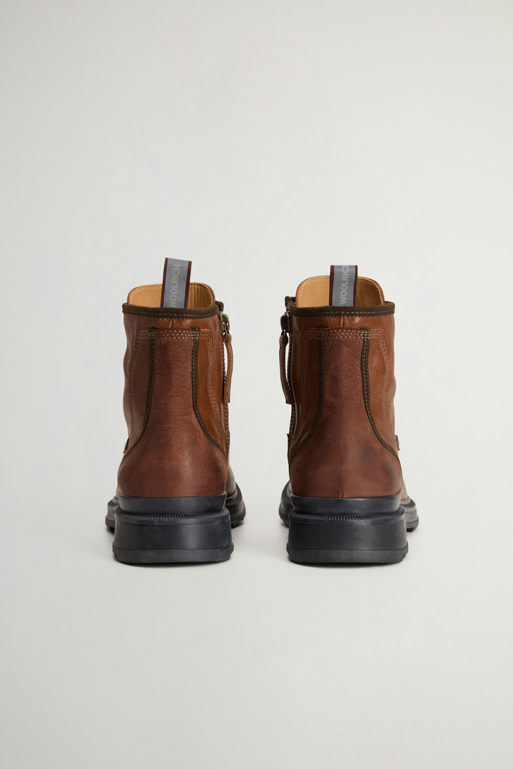 Grove Lace-Up Boots in Cowhide Leather Brown photo 3 | Woolrich