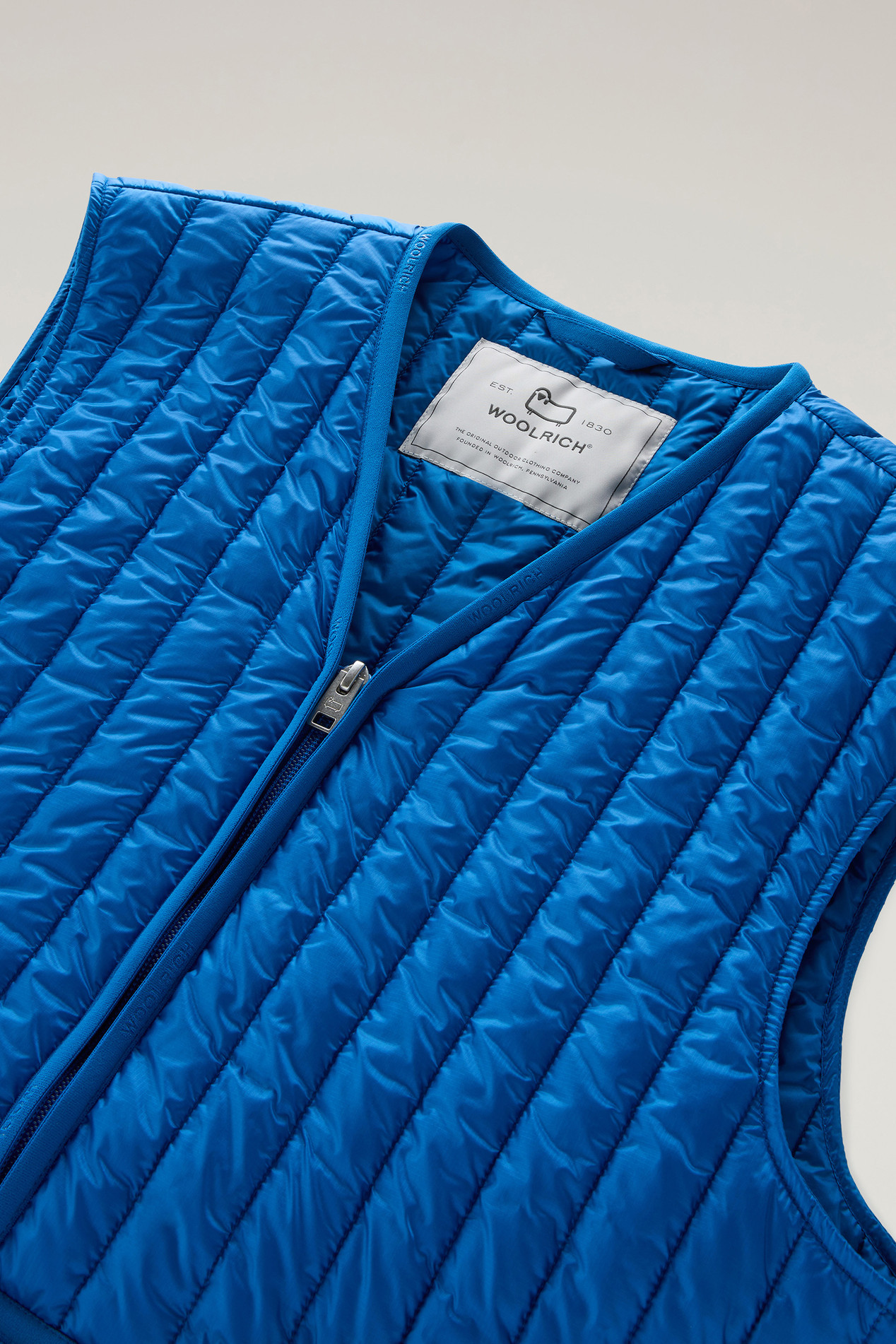 Quilted Vest in Recycled Pertex Quantum Blue photo 2 | Woolrich