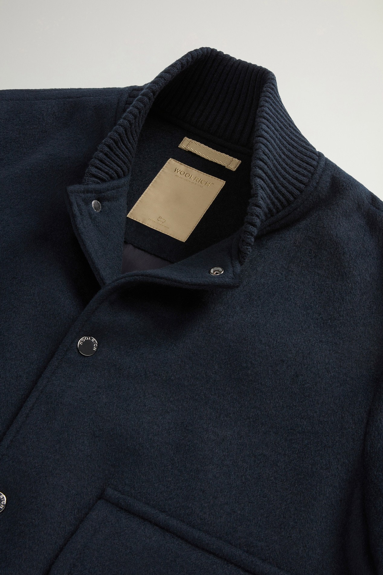 Miles Bomber Jacket in Wool Blend Blue photo 6 | Woolrich