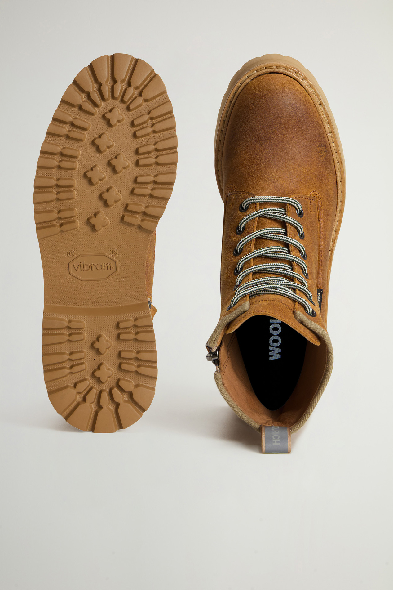 Main Combat Boots in Brushed Suede Brown photo 4 | Woolrich