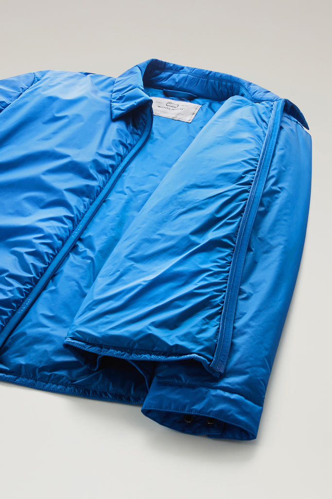 Padded Overshirt in Recycled Pertex Quantum Blue photo 5 | Woolrich