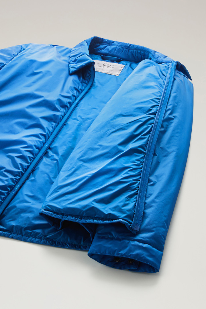 Padded Overshirt in Recycled Pertex Quantum Blue photo 5 | Woolrich