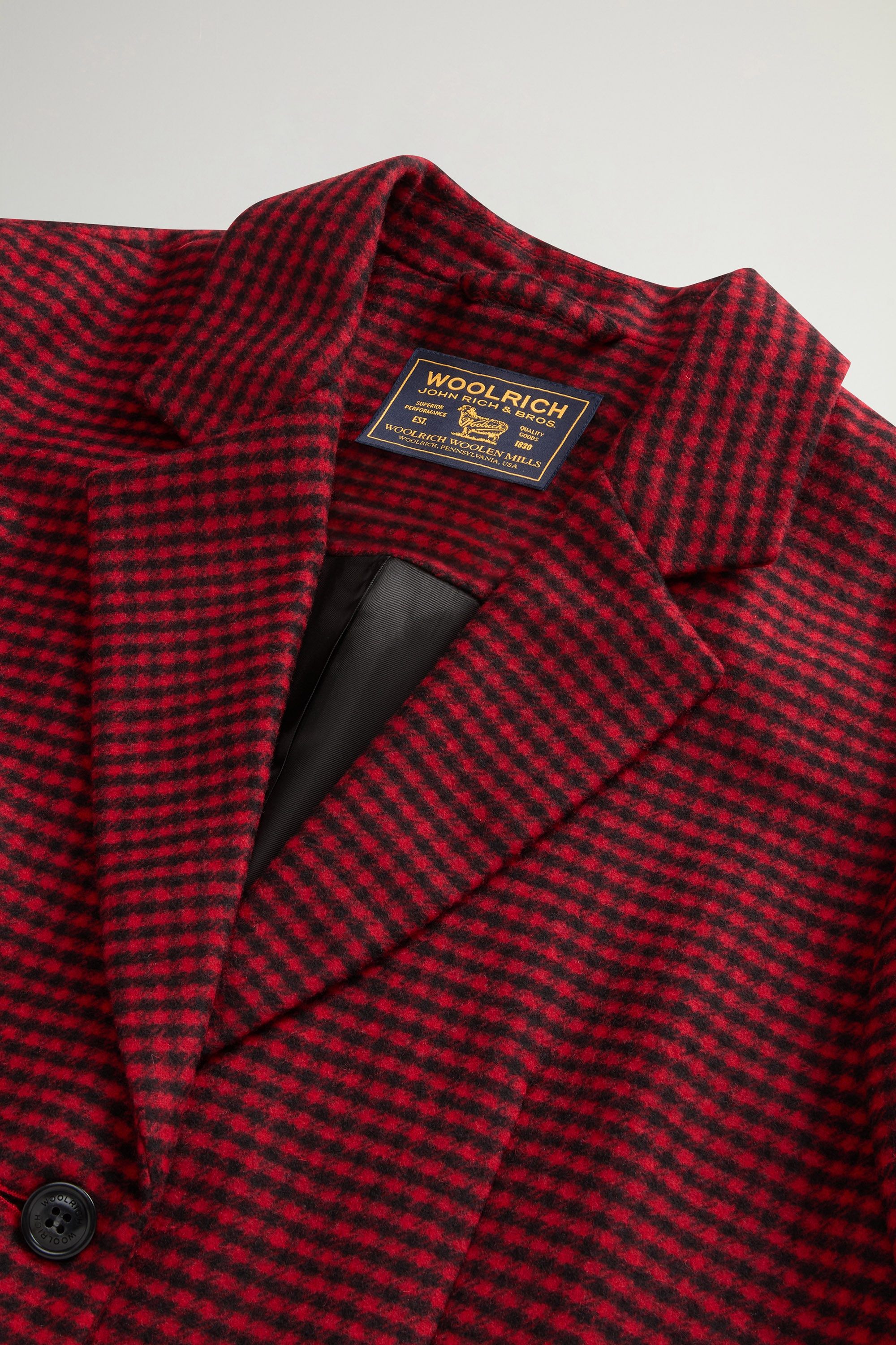 CHECK WOOL BLAZER Rot photo 7 | Woolrich
