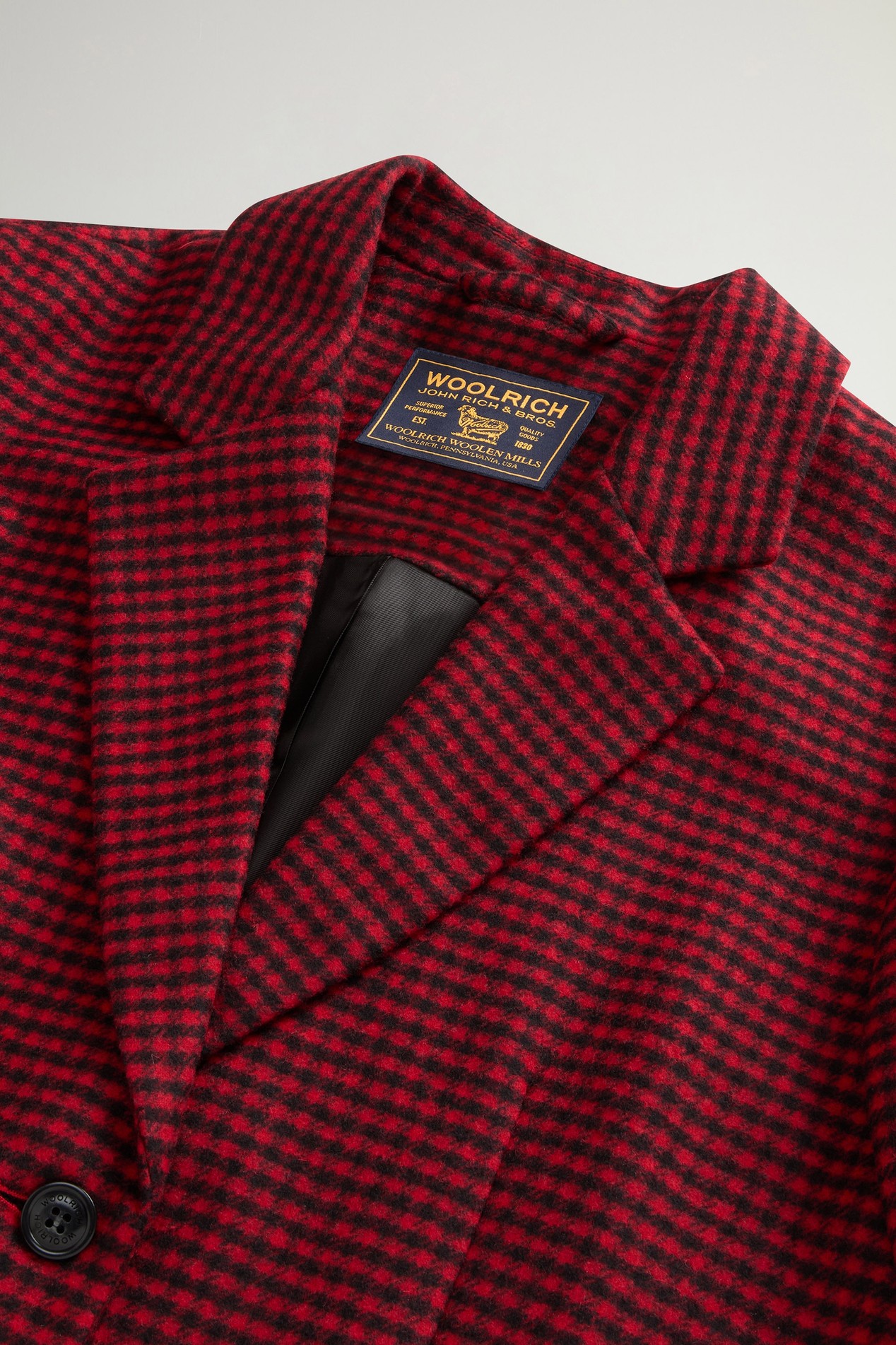 CHECK WOOL BLAZER Rot photo 7 | Woolrich