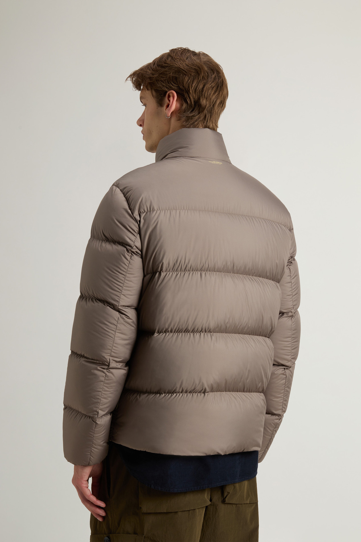 Cloud Down Jacket in Microfiber Brown photo 3 | Woolrich