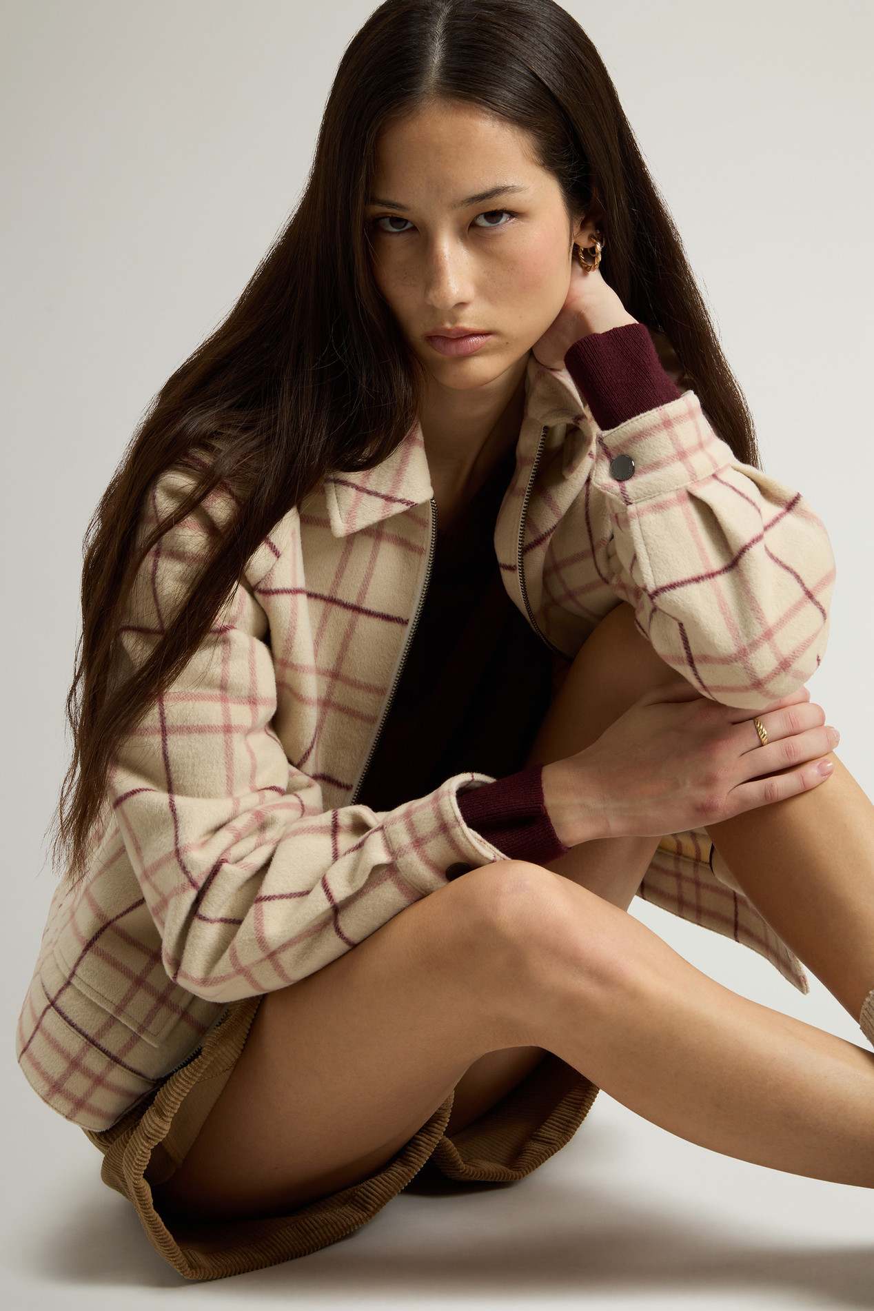 Wool-Blend Overshirt with Checked Pattern Multicolor photo 4 | Woolrich