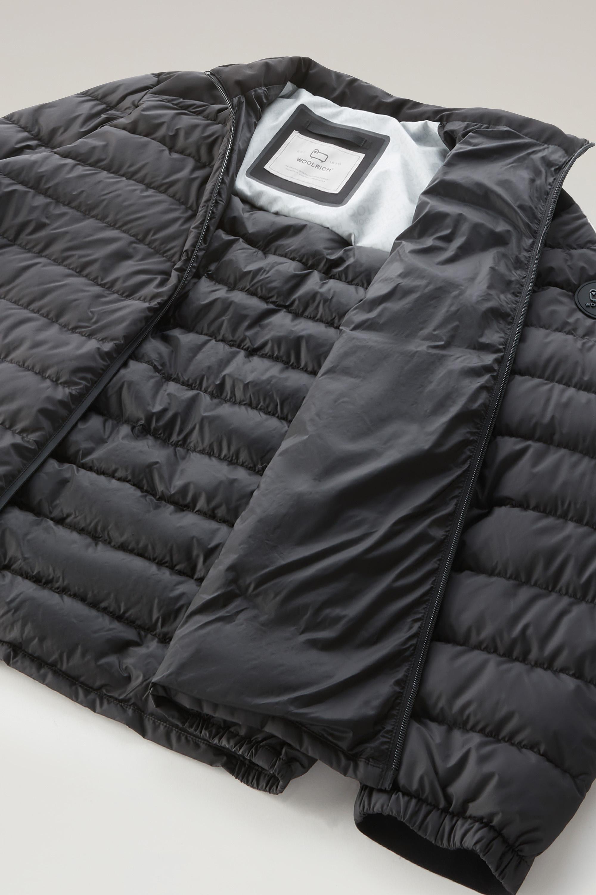 Bering Tech Lightweight Hybrid Down Jacket in Microfibre Black photo 7 | Woolrich