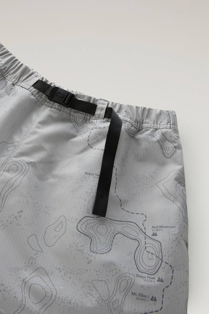 Shorts in Ripstop Fabric with Print Gray photo 2 | Woolrich
