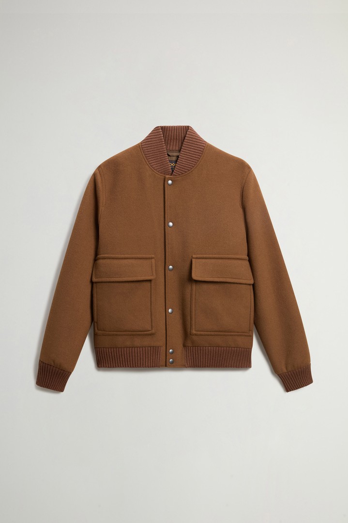 Miles Bomber Jacket in Wool Blend Brown photo 5 | Woolrich
