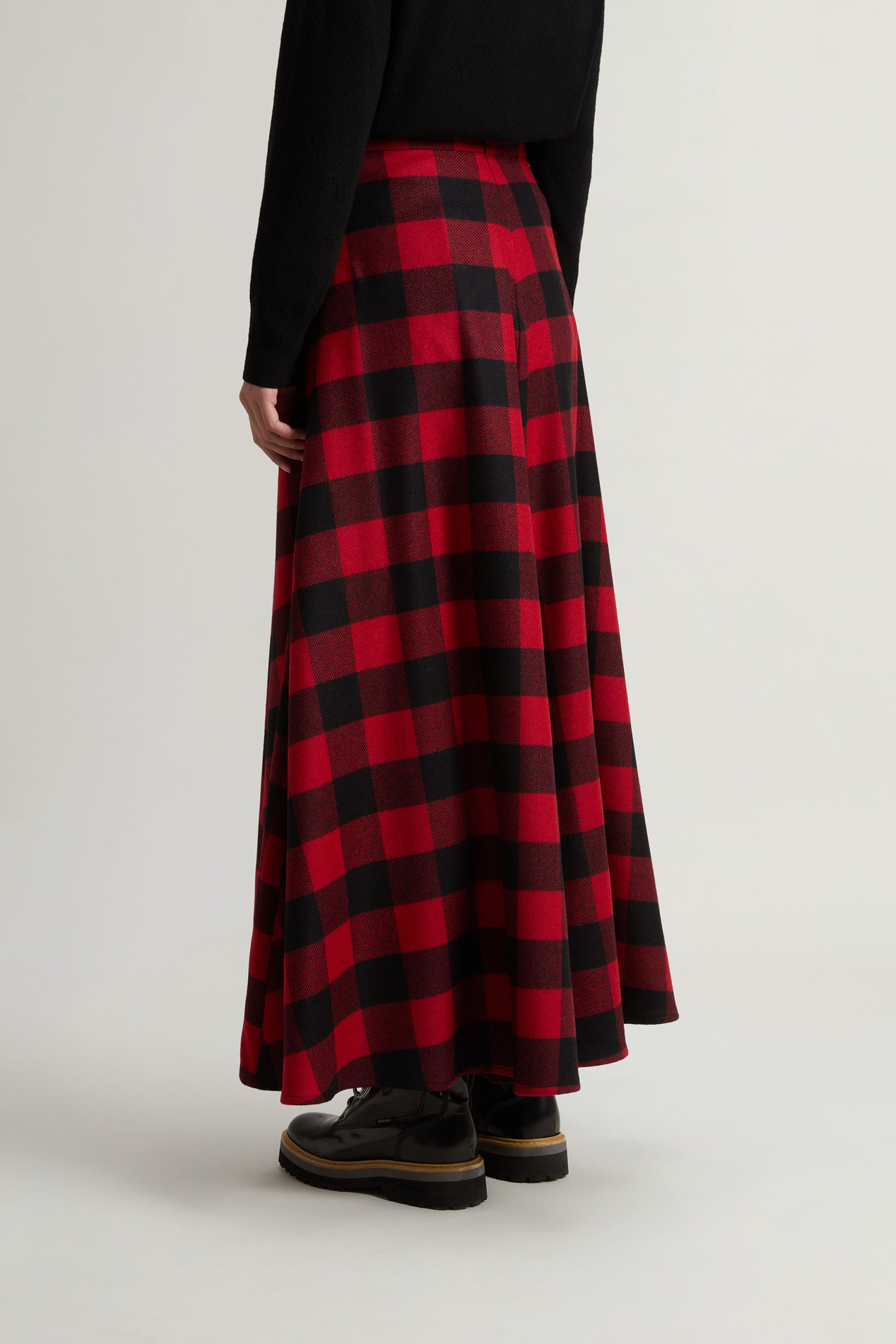 Skirt in Italian Wool Blend Red photo 2 | Woolrich