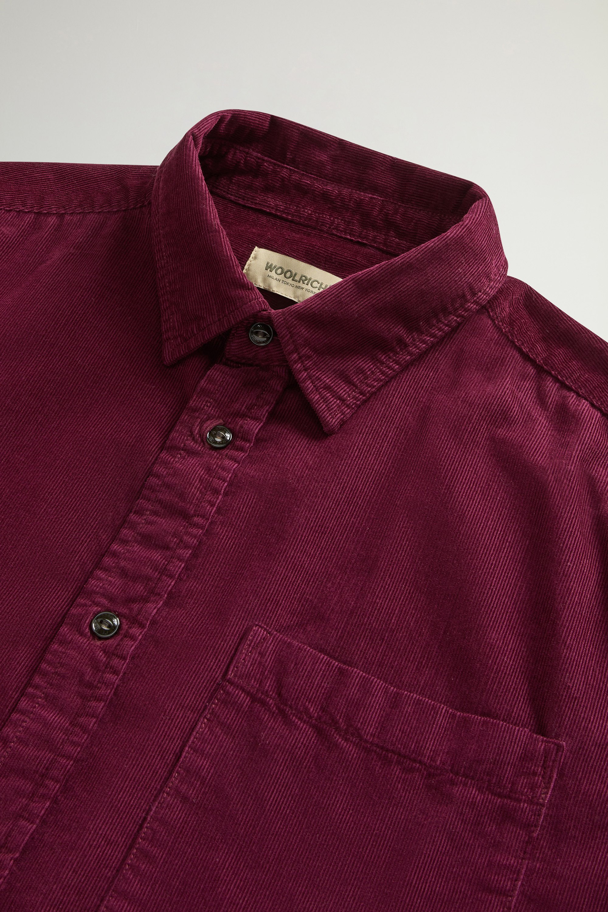 CORDUROY MACKEY SHIRT GD Burgundy photo 6 | Woolrich