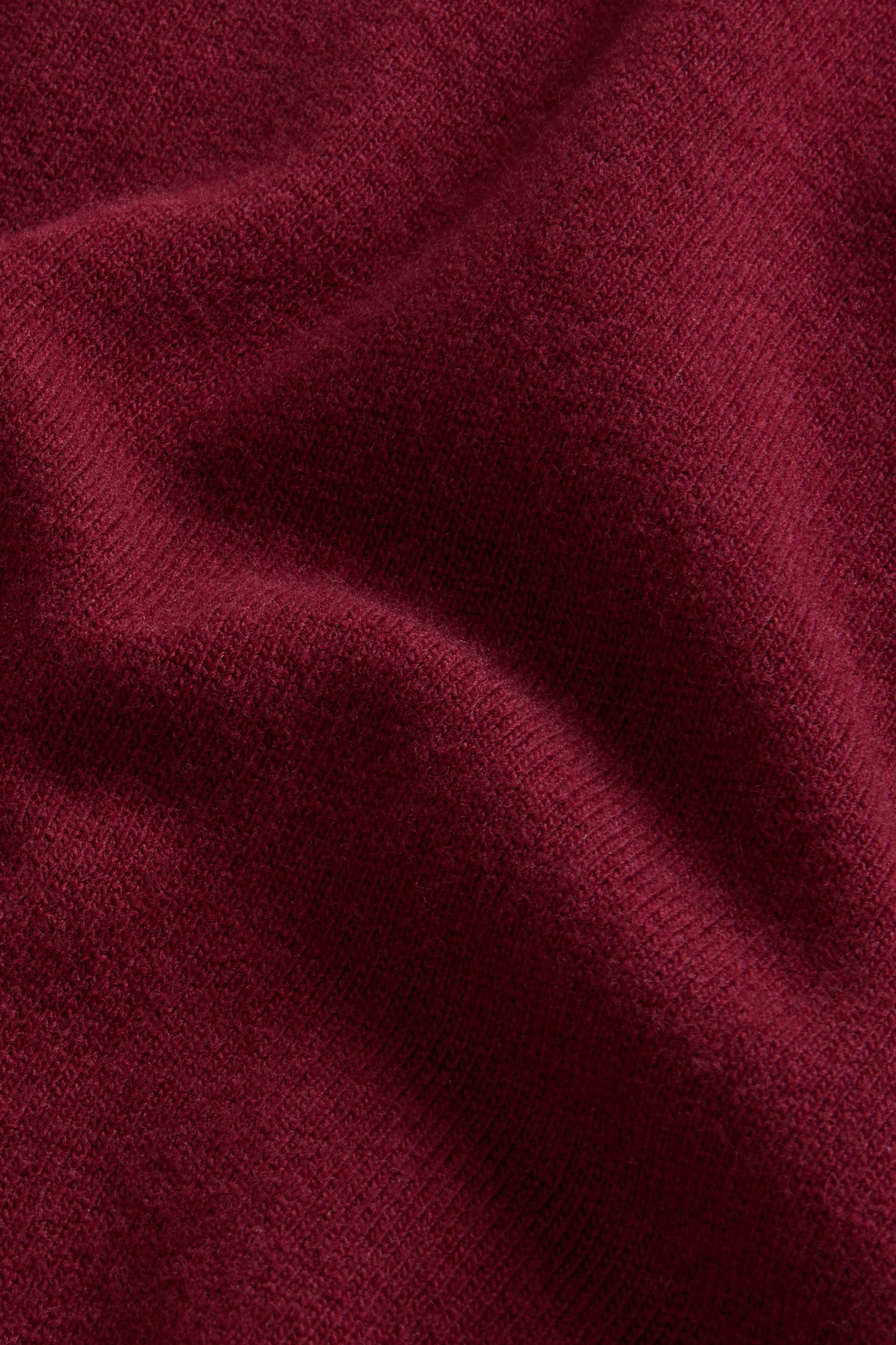 Pure Wool Crewneck Sweater Burgundy photo 7 | Woolrich