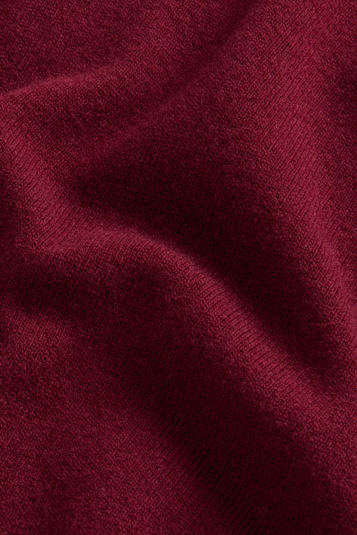 Pure Wool Crewneck Sweater Burgundy photo 7 | Woolrich
