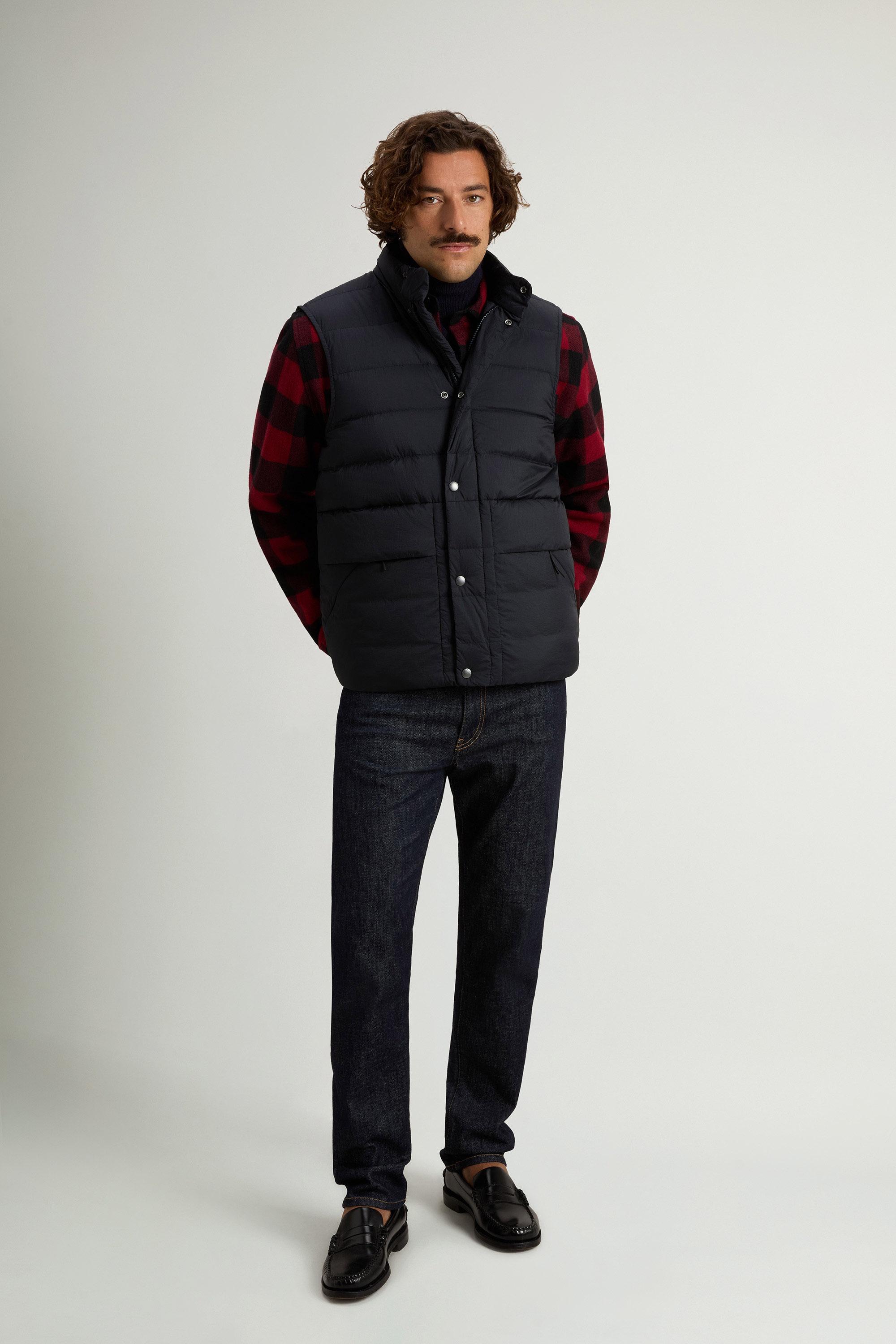 Gewatteerde Bering-bodywarmer van crinkle nylon Blauw photo 1 | Woolrich