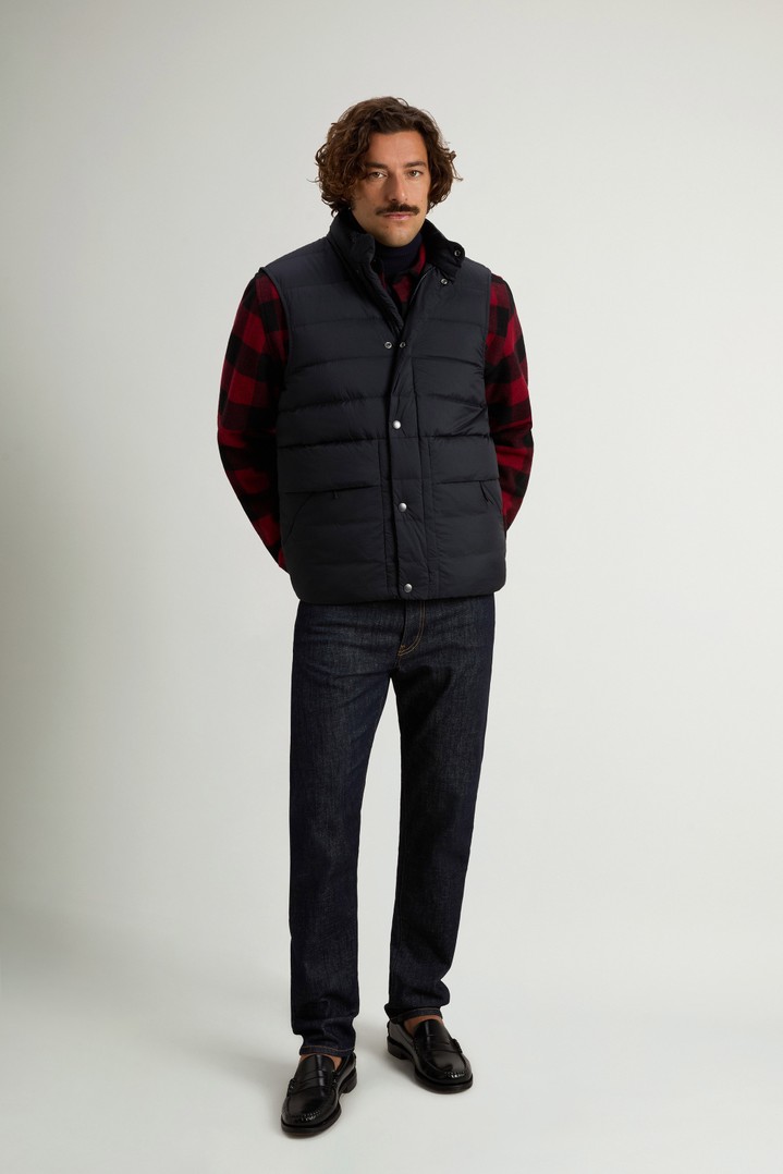 Gilet Bering trapuntato in nylon crinkle Blu photo 2 | Woolrich