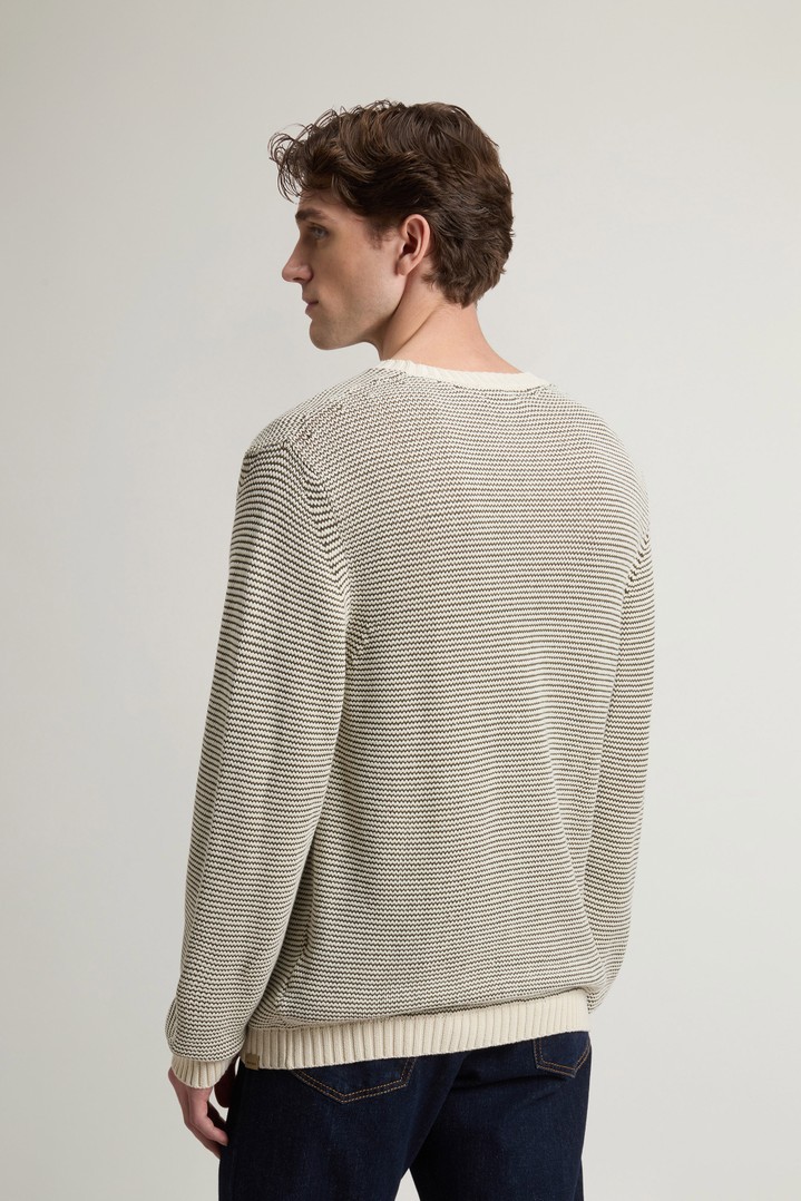COTTON CREWNECK Beige photo 3 | Woolrich