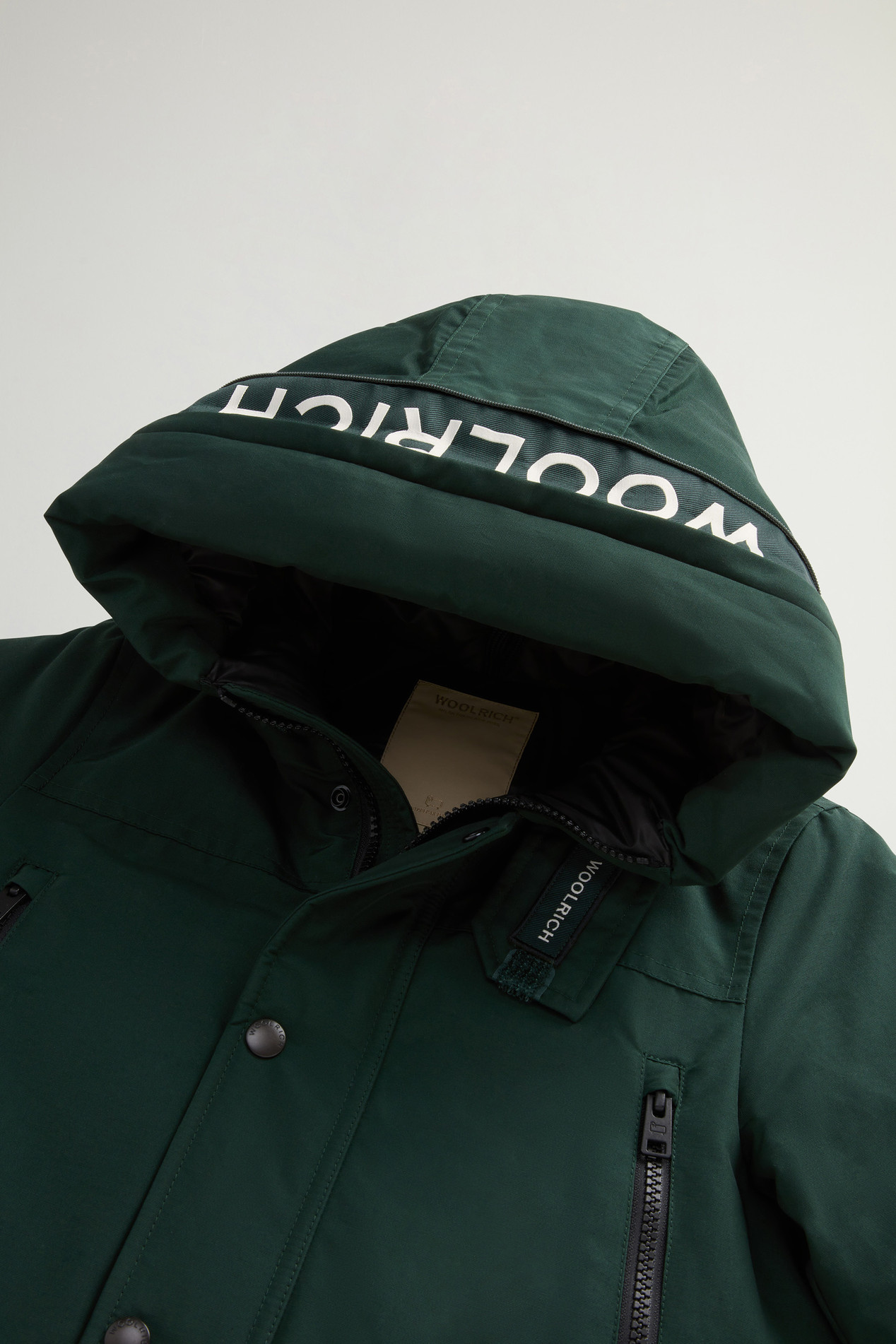 Boys’ Arctic Parka in Ramar Cloth Green photo 3 | Woolrich