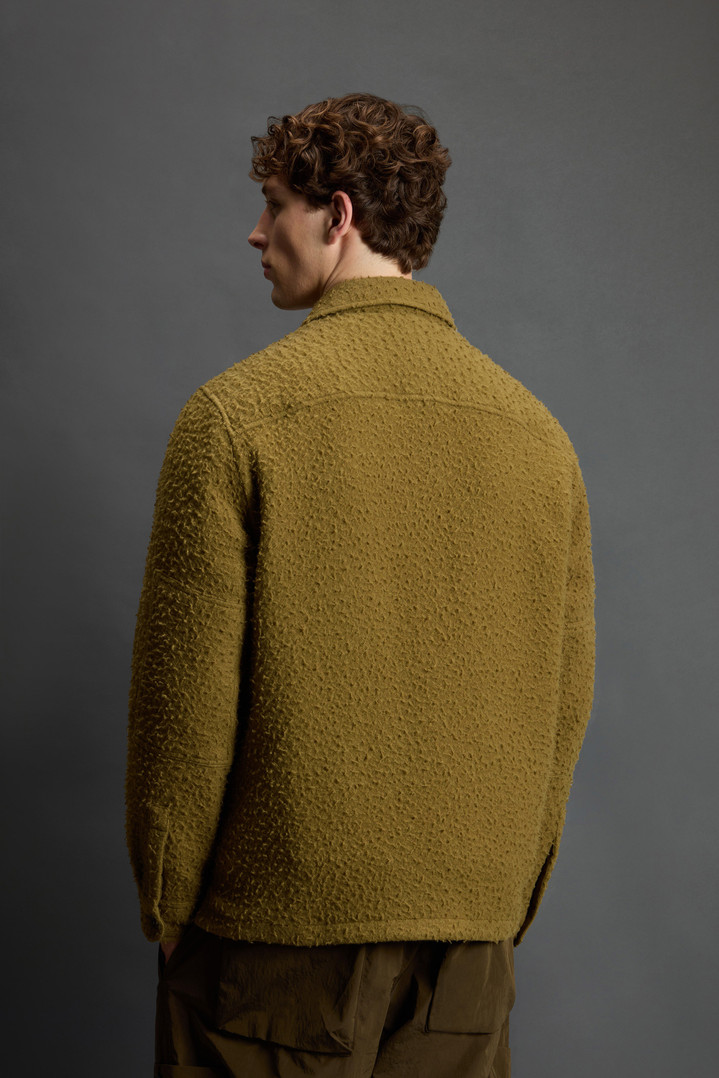 Overshirt in Italian Virgin Wool Blend from Casentino by Todd Snyder Green photo 3 | Woolrich
