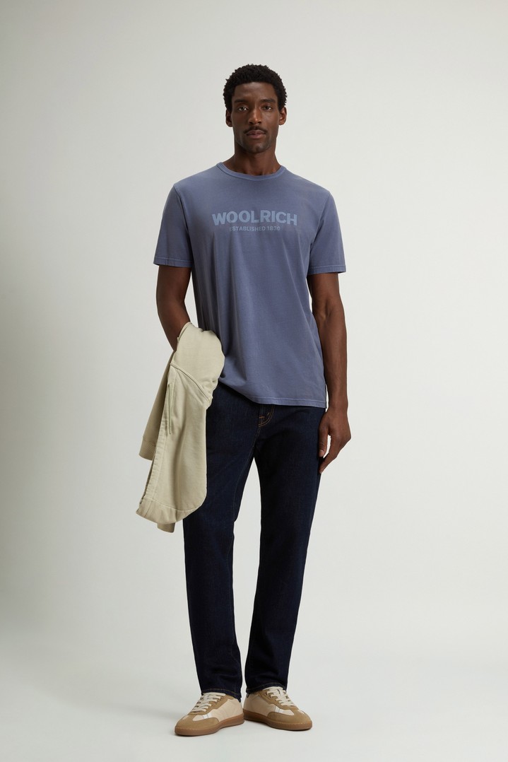 LIGHT GD T-SHIRT Blue photo 2 | Woolrich
