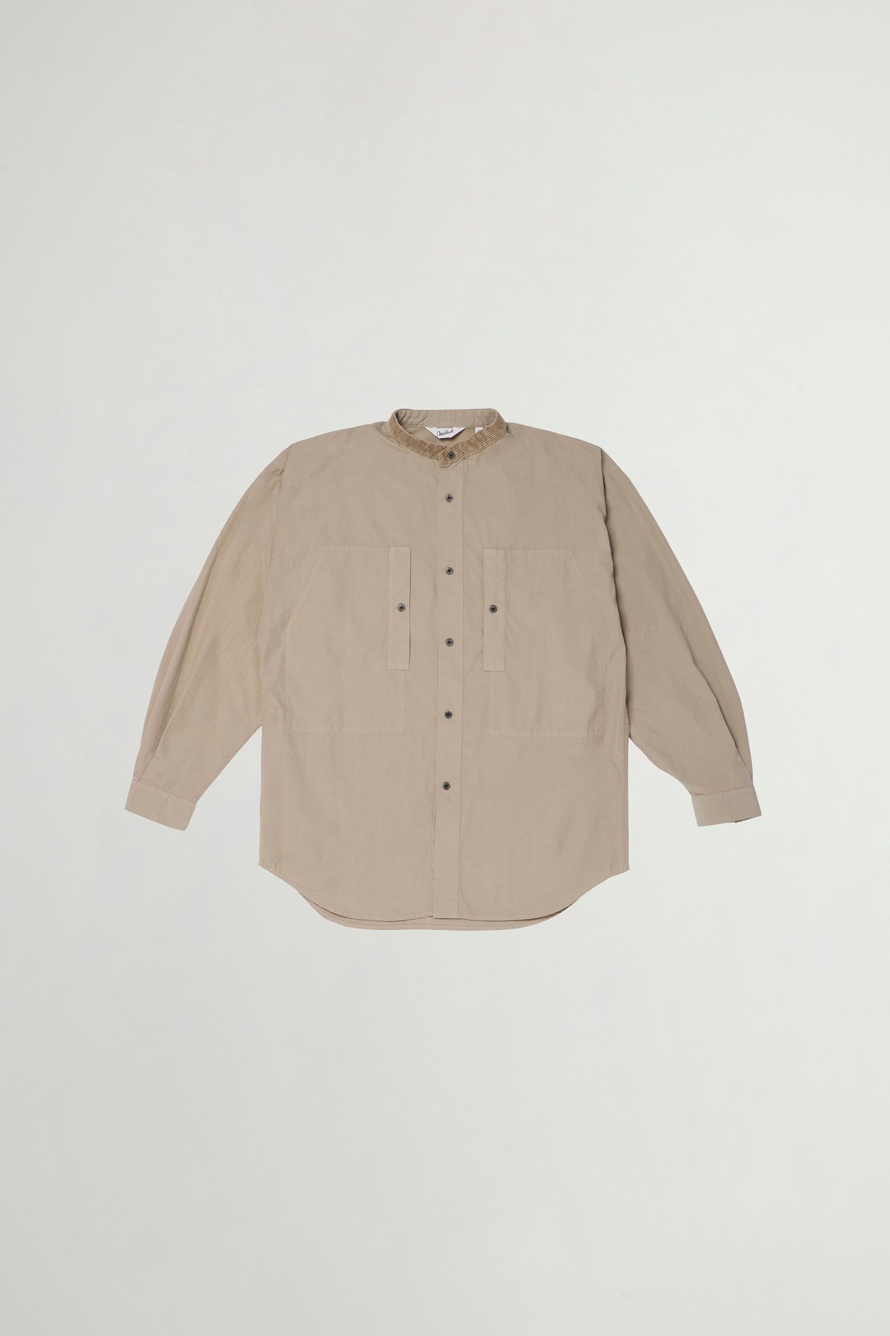 ORGANIC COTTON STAND COLLAR SHIRT Beige photo 1 | Woolrich