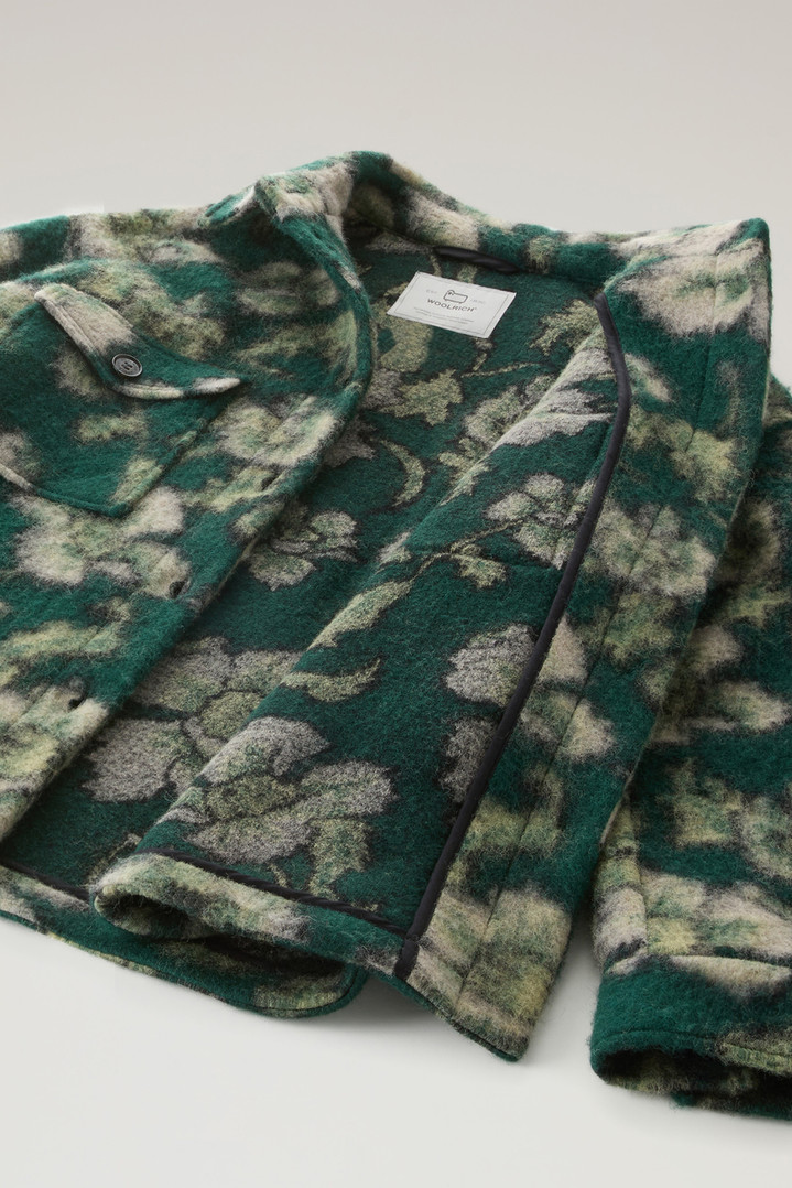 Gentry Overshirt in Wool Blend Green photo 5 | Woolrich